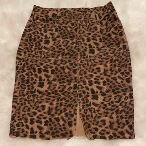 VICI Leopard print pencil skirt